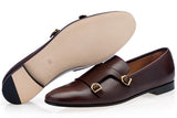 SAVVY Cocoa Double Monk Shoe